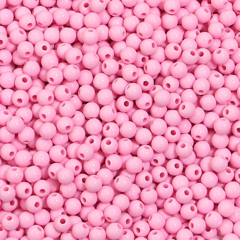 1000pcs/lot 5mm Solid Color Acrylic Round Beads Loose Spacer Mini Seed Bead For Jewelry Making DIY Bracelet Necklace Accessories