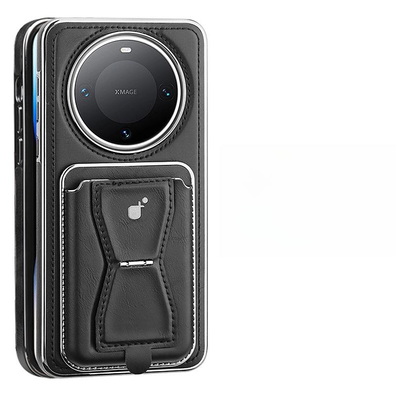 Kartenfachhalterung Geeignet für Huawei Mate70pro Handyhülle Business M60 Vollpaket Sturzsicher Magnetische Adsorption M60por Lederhülle