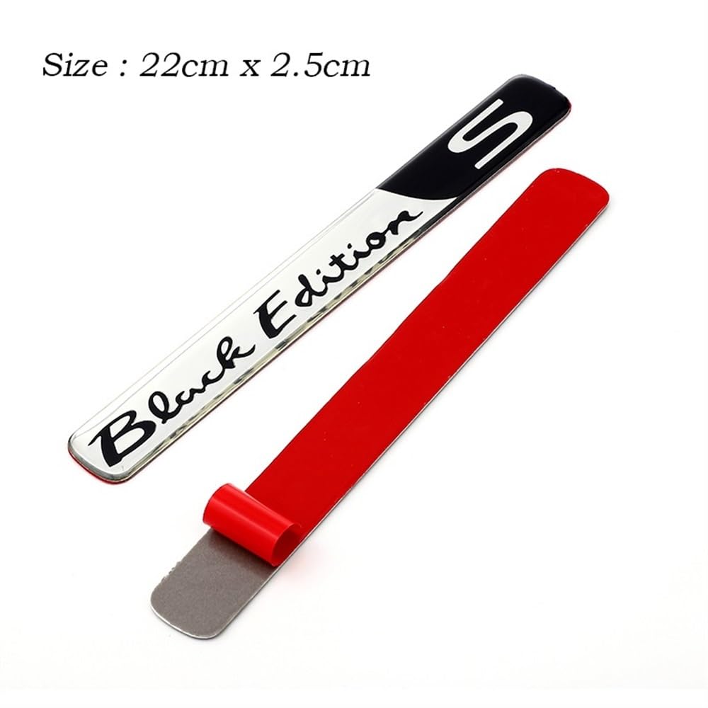 Luopan 1 Aufkleber Autoaufkleber Autoabzeichen Emblem Aufkleber 60. / 25. Jubiläum Executive Weiß Schwarz (Brownstone 1)