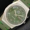 VINTAGE ORIENT AUTOMATIC 46941 JAPAN MENS GREEN COLOR DIAL WATCH A700688-5 R204-a700688