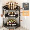 Kitchen Shelf Countertop Multi-layer Corner Multifunctional Triangle Seasoning Shelf Wall Corner Seasoning Tank Storage Rack