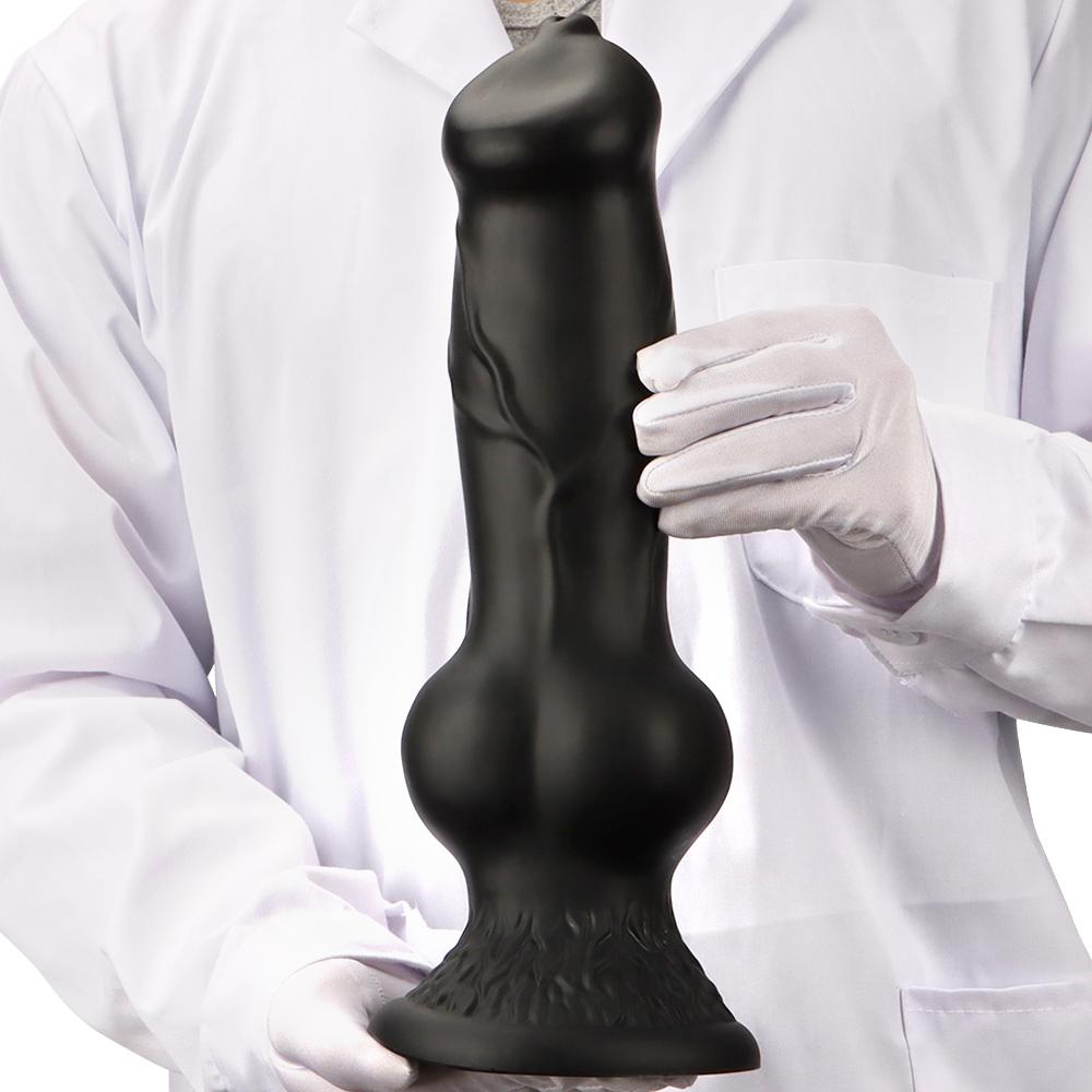 5 Größe XXL Realistischer Big Knot Hundedildo Dicker Tierpenis Saugnapf Große Dildos Analplug Erwachsene Riesige Sexspielzeuge Männer Frauen