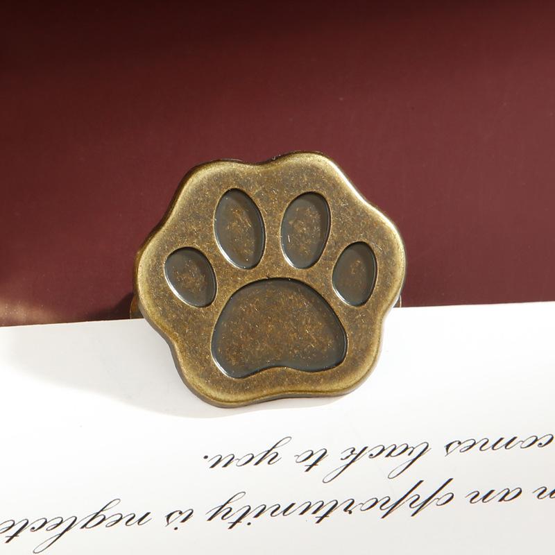 1/4Pcs Metal Cat Paw Binder Clips Bill Binder Clip Foldback Notes Letter File Paper Clip Binding Securing Clip Office School