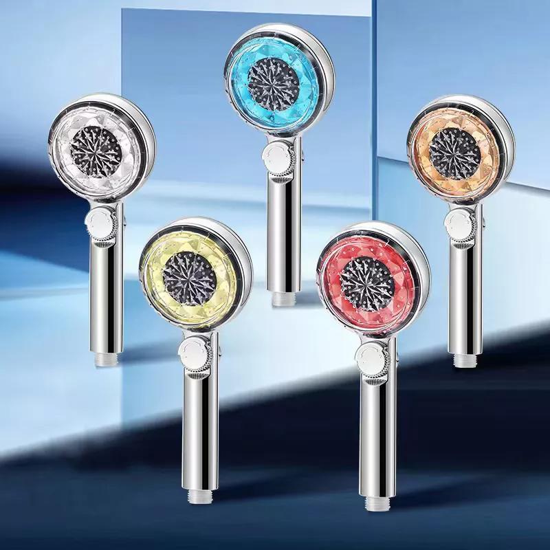 Modern Style Temperature Sensor LED Color-Changing Single Hand Shower Spray Head Eco-Friendly Saving for Home Hotel Bathrooms
