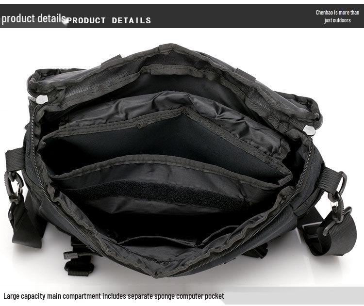 Men's & Women's Outdoor Tactical Crossbody Bag - Camouflage Black Hawk Laptop Backpack