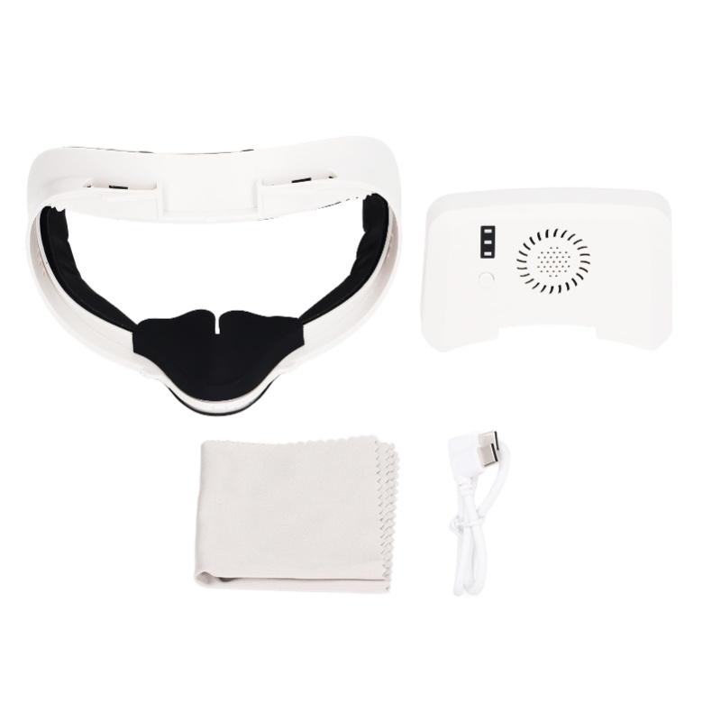 

Gas Circulation Fan 3 Speeds Heat Dissipation Prevent Fogging Soft Pad Cooling Fan For Quest 2 VR білий