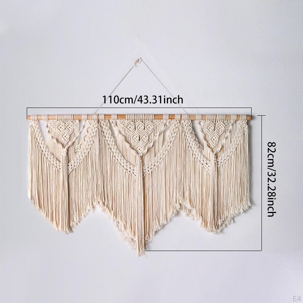 Boho Tapisserie Macrame Wand Dekor über Bett Quaste Dekoration für