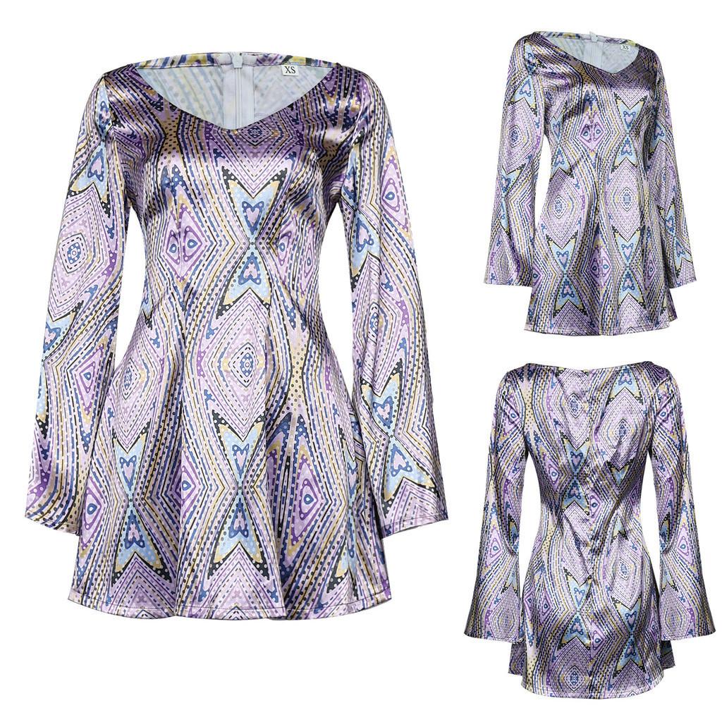 Retro European And American Hippie Disco Party Dress Costume For Halloween