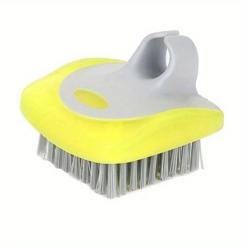 1 PC/2PCS Multi Purpose Vegetable Brush Set Plastic Handle,Non Electric Reusable Fruit and Potato Scrubber with Medium Firmness Bristles,Silicone Edge