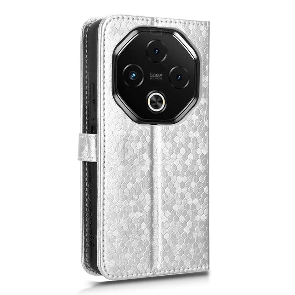 For Umidigi G100 Pro 4G/G100 5G Wallet Case Dot Pattern Imprint PU Leather Phone Cover with Wrist Strap