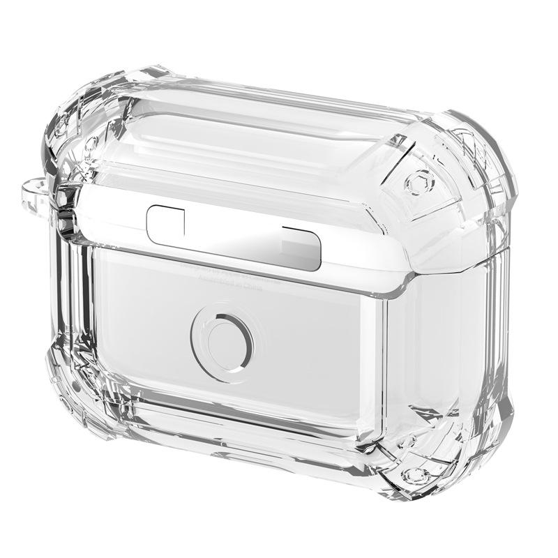 Simple transparent lock for AirPods pro1 apple bluetooth headset cover 1st generation 1st generation anti-drop protective hard case