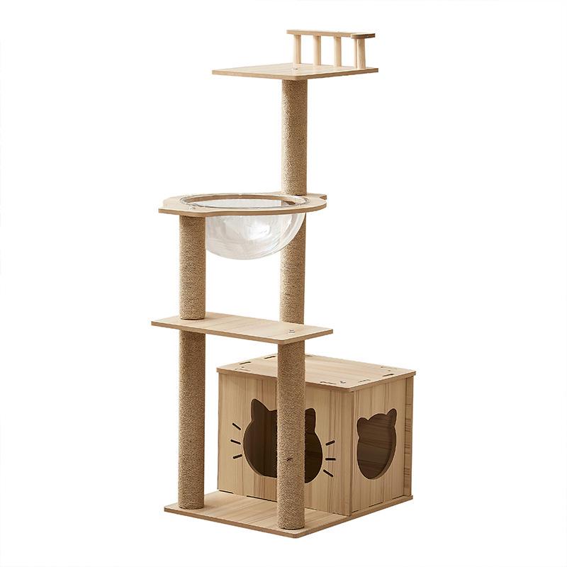 Luxury Multi-layer All-Season Space Capsule Cat Tree and Bed 50*40*114 cm