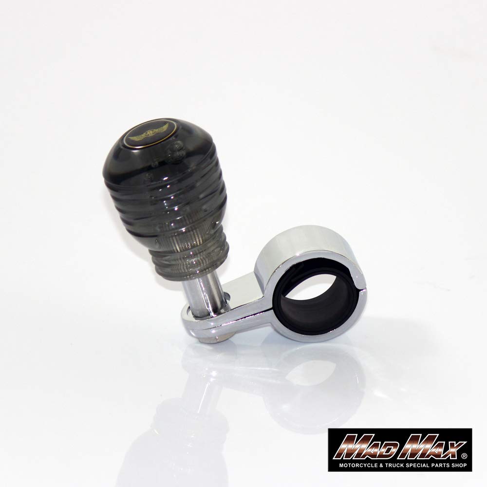 DENMA Handle Bearing Fits Handlebar Sizes 27mm Includes Rubber Gasket Spinner, Type, Smoke, [Mad Max], Approx. - 33mm,