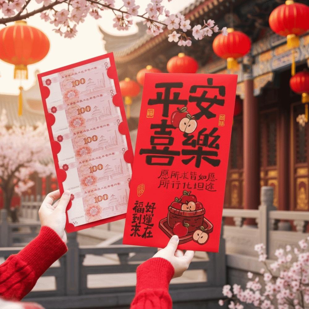 Universal Blessing New Year Red Envelope Cartoon Traditional Horse Year Money Envelope Thickened Paper Gift Bags Kids Gift