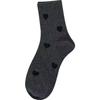 2025 Spring/Summer Trendy High-Value Japanese Women's Cute Heart-Shaped Mid-Calf Socks