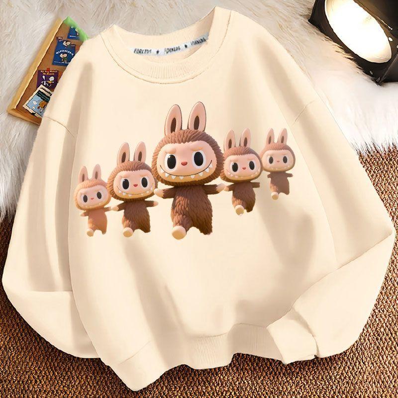 Children's Casual Round-neck Sweatshirt, Fashionable Long-sleeved Sweatshirt for Boys and Girls In Spring and Autumn