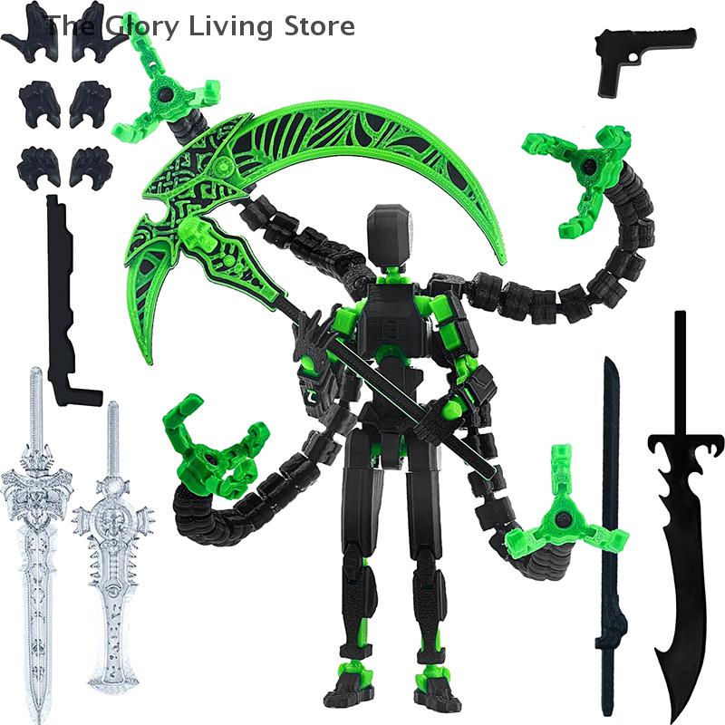Titan 13 Action Figures T13 Figure 3D Printed Multi-Jointed Movable Lucky 13 Action Figure Nova 13 Action Figure Dummy Kids Gift