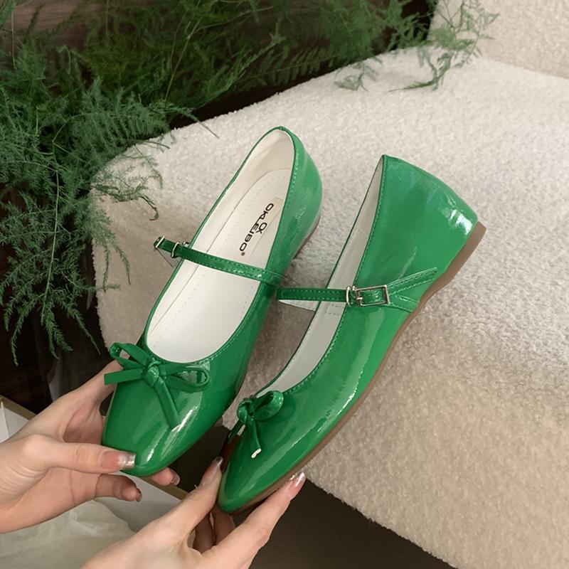 Fashion SUOJIALUN 2025 Spring New Brand Women Flat Shoes Fashion Round Toe Shallow Ladies Elegant Mary Jane Shoes Soft Dress Single Shoe