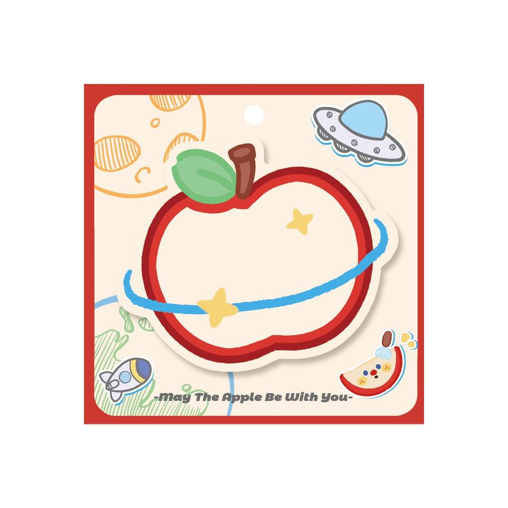 Apple Duoduo Cute Reusable Adhesive Sticky Notes for Students and Office