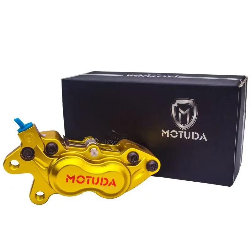 Motorcycle Big Abalone Caliper Disc Brake Pump Modification Accessories High Quality Motorcycle Parts And Accessories Gold on the left