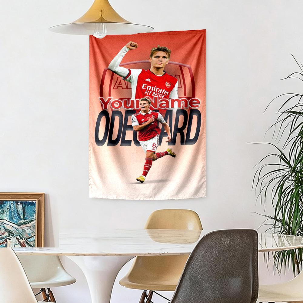 Arsenal Custom Your Name Wall Decor Tapestry Art For Pet Memorial Birthdaywedding Party Backdrop Family Gift