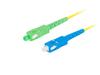 Patchcord Światłowodowy Lanberg SM SC/APC-SC/UPC SIMPLEX 3.0mm LSZH G657A1 3m Żółty