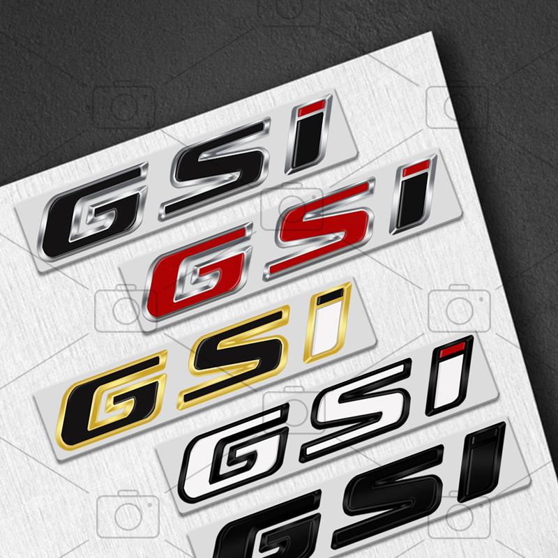 Car Metal Body GSI Logo Letter Decals Styling Badge Trunk Emblems Sticker For Opel Vauxhall Meriva Junior Zafira Mokka Adam VXR