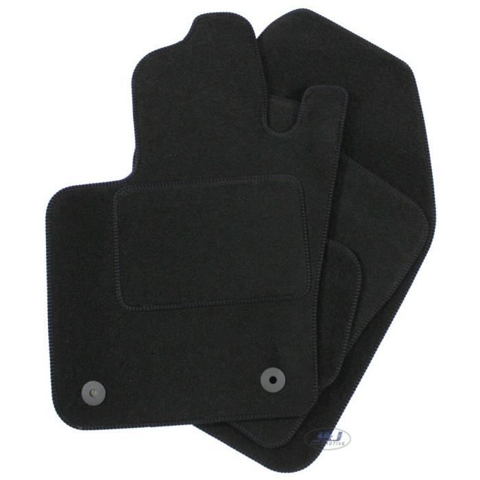 Tapis De Sol Noir Velours - J&J AUTOMOTIVE - Jeep RENEGADE 2015 - Antidérapant - Imperméable - Sur Mesure
