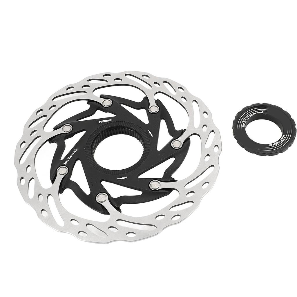 Bike Disc Brake Rotor Aluminium Alloy 140mm Bike Heat Dissipation Centerlock Disc Rotor