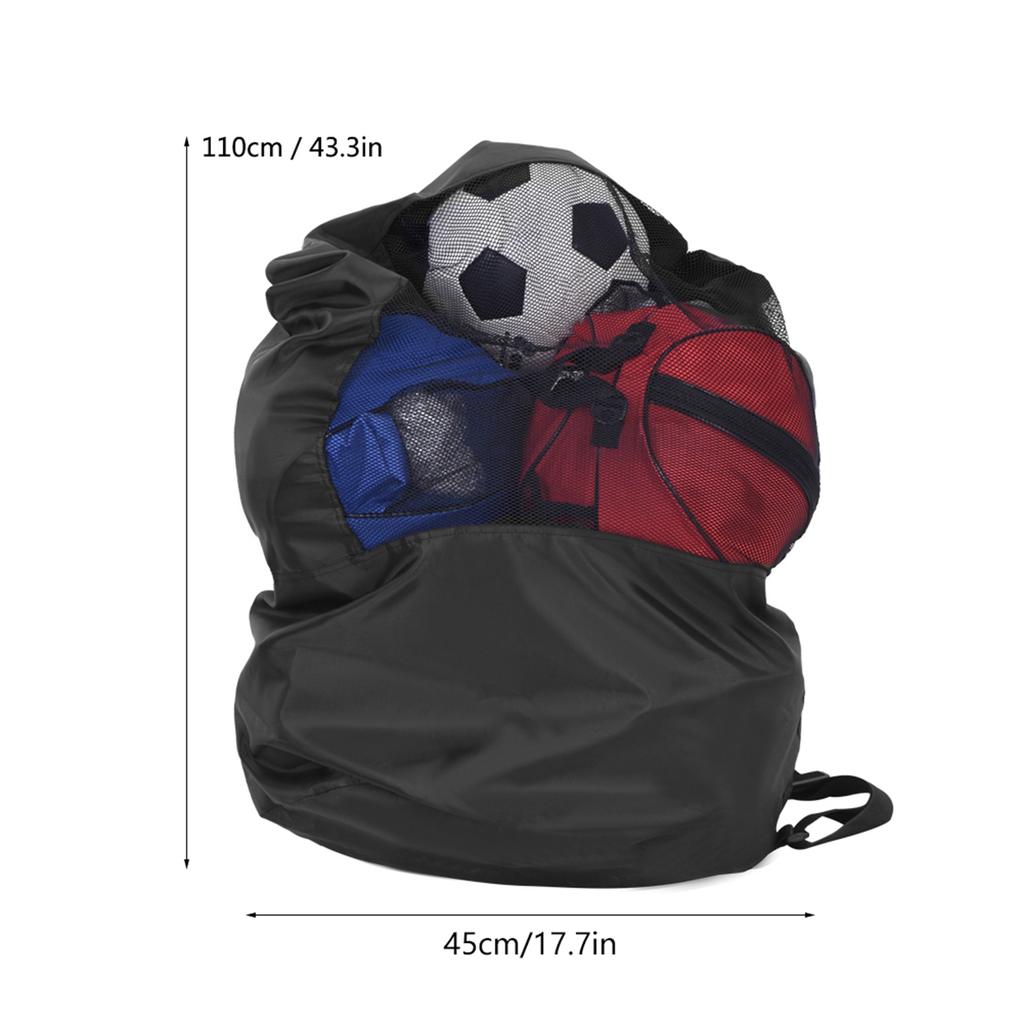Portable Basket  Foot  Volley  Soccer Sports  s Mesh Drawstring Storage Bag