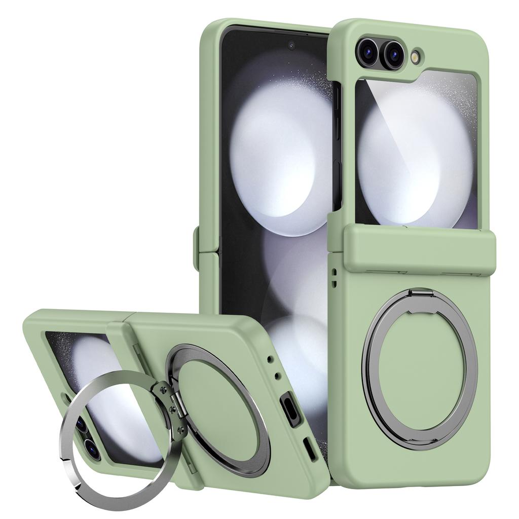 Applicable to Samsung Z flip7 mobile phone case all-inclusive hinge 360 magnetic bracket wireless charging z flip5 protective case