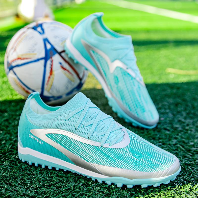 Sapatos esportivos de treinamento para estudantes, masculinos e femininos, chuteiras de futebol, sapatos de competição e treinamento esportivos antiderrapantes e resistentes ao desgaste