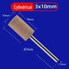 3mm Shank Pneumatic Electric Grinder Set with Cowhide Polishing and Cylindrical Bullet Shape Heads