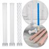 Long Pole Stripe Christmas Candle Mold Soap Making Large Cylinder Rib Church Party Handmade DIY Craft Clay Candle Making