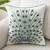 Butterfly Cushion Cover 45x45cm Floral Country Style Pillow Cover Cotton Embroidery Suqare Home decoration for Living Room