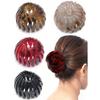 Expandable Magic Hair Clip - Retro Geometric Ponytail Holder, Round Bun Hairpin, Women's Fashion Hair Accessory