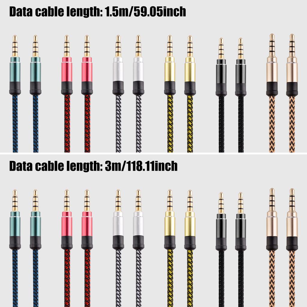 Cablu Audio Stereo 3.5mm la 3.5mm Cablu Audio Stereo Bidirecțional TRS 3.5mm 1/8" Tată la 3.5mm 1/8" Tată pentru Chitară