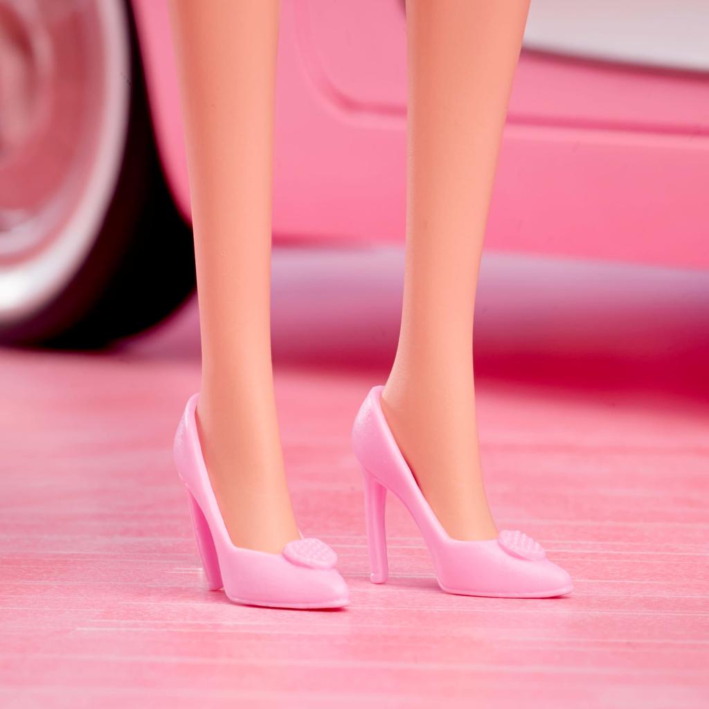 Barbie Pink Beret Signature Black Doll House for Pretend Ages 6 and JBJ53 Dress-Up Play, Up, Pink,