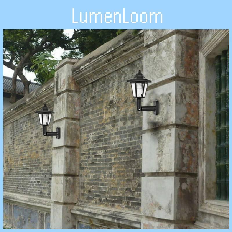 Vintage Solar Hexagonal Lamp Led Lighting For Courtyard And Garden Decor Ip55