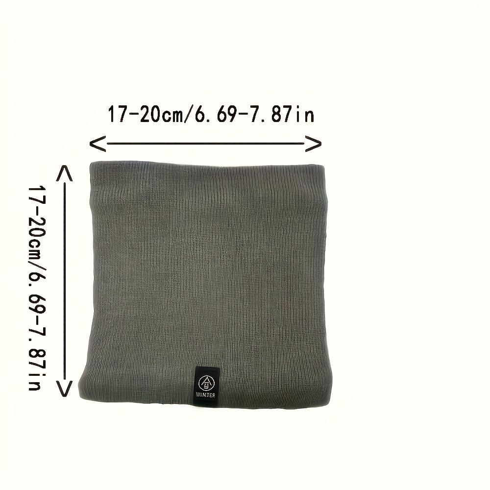 New Winter Thickened Premium Plush Scarf - Comfortable Solid Color Design, Unisex, Suitable for Outdoor Activities