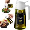 Dual-Use Glass Oil Spray & Pour Bottle - Large Capacity, Press-Type Design for Household Use