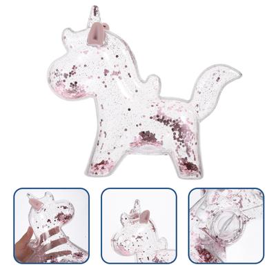 Unicorn Money Bank Piggy Children Saving Pot Coin Storage Jar Transparent Plastic Cartoon Adorable for Kids Coins
