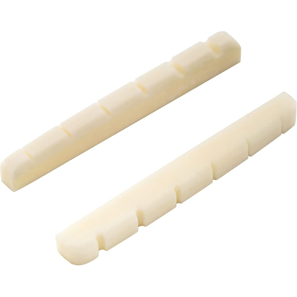 Musiclily 42mm Electric Guitar Ox Bone Nut Grooved Bone Nut Fender for Strat/Telecaster Guitars, ...