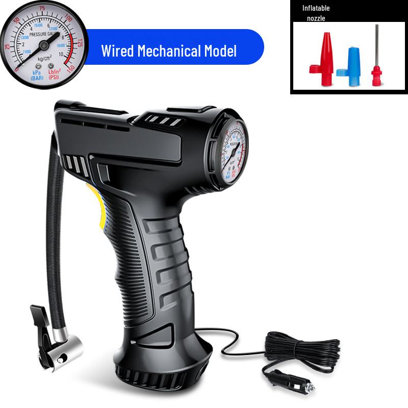 Bærbar høyeffekt billuftpumpe for biler, multifunksjonell med trådløs elektrisk sylinder for små dekk.