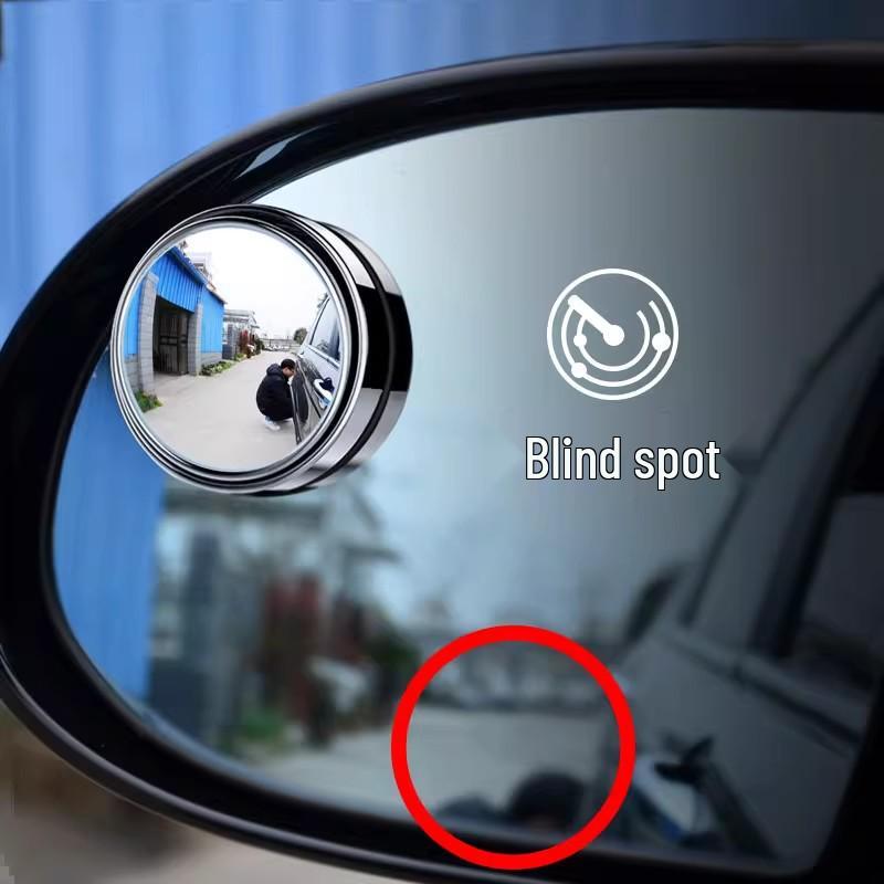 360° Ultra-Clear Blind Spot Mirror: Small, Round, Wide-Angle Rearview for Reversing Aid