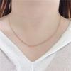 Purple Gold Fashion Generous Net Version Collarbone Chain Rose Gold Plated European Plate Chain Twist Piece Chain