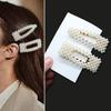 Women Hair Clip Accessories Set Elastic Ponytail Holder Rubber Coil Bands Kids Simulated Pearl Barrettes for Girls Headwear