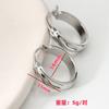 Luxury Minimalist Geometric Round Hoop Earrings Simple Fashion Studs For Women Elegant Daily Jewelry Accessory Gift