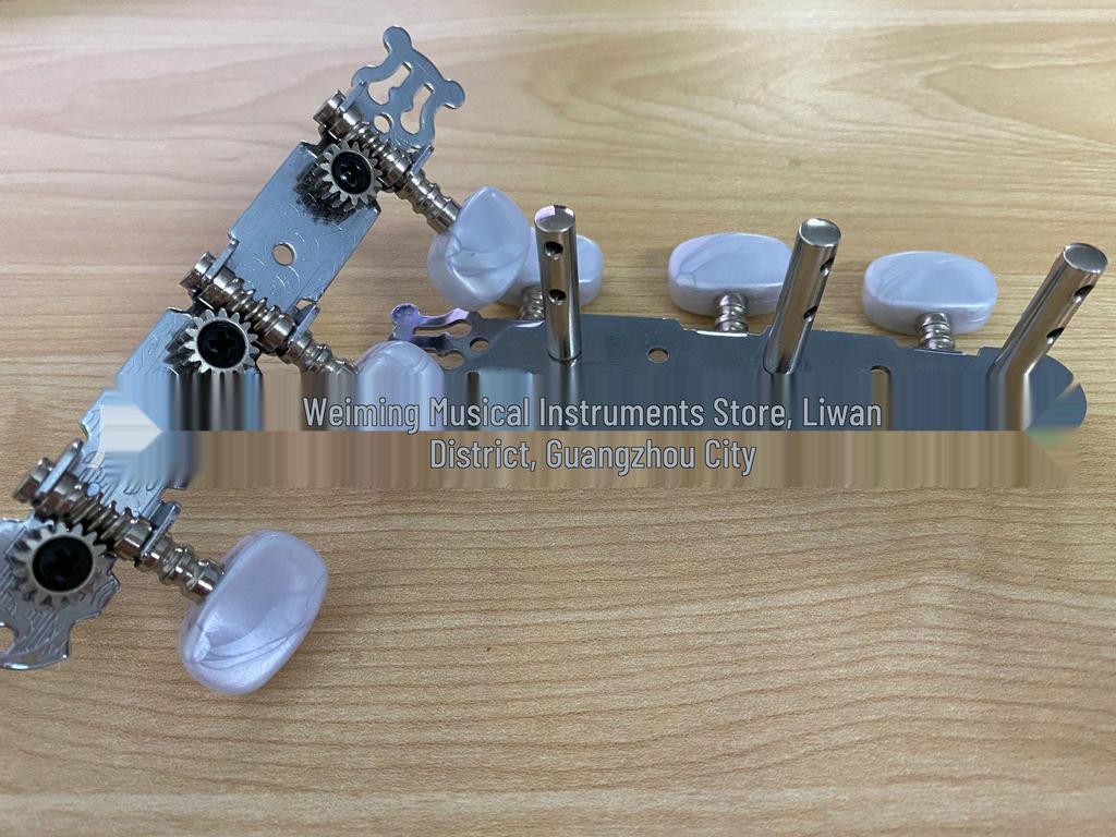 Open-Style Tuning Machines for Acoustic/Classical Guitars, Two Rows, Set with Screws