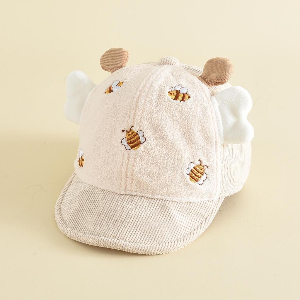 Children's Cute 3D Bee Sun Hat Baseball Cap - Windproof Toddler Outdoor Hat